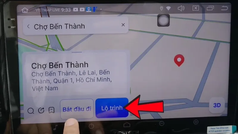 Chọn Lộ trình đi