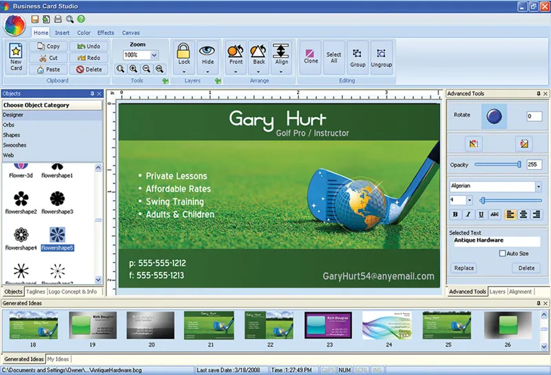 Business Card Studio Deluxe: Pháº§n má» m thiáº¿t káº¿ card visit