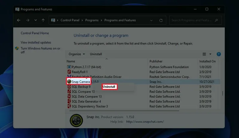 Chá» n Uninstall Ä‘á»ƒ gá»¡ cài Ä‘áº·t pháº§n má» m