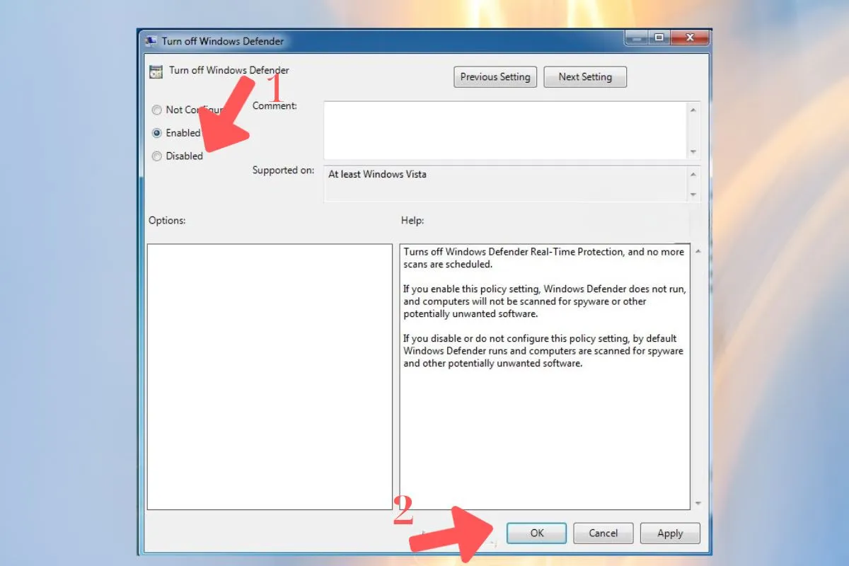 Các bước để kích hoạt lại phần mềm diệt virus win 7 nhanh nhất