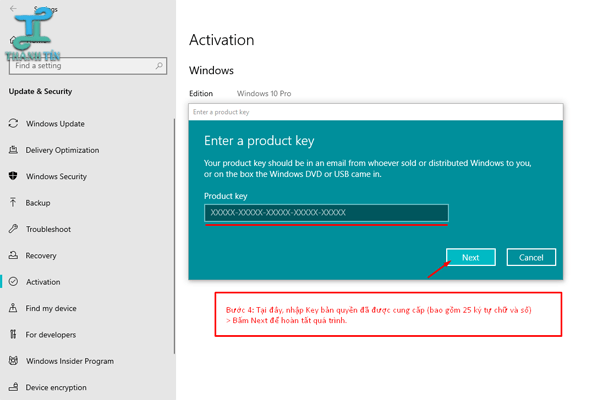 Cách Active Window khắc phục lỗi Active Window - Bước 4