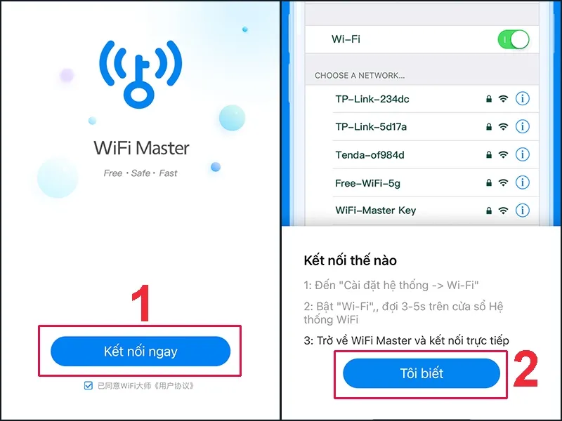mở wifi không cần mật khẩu