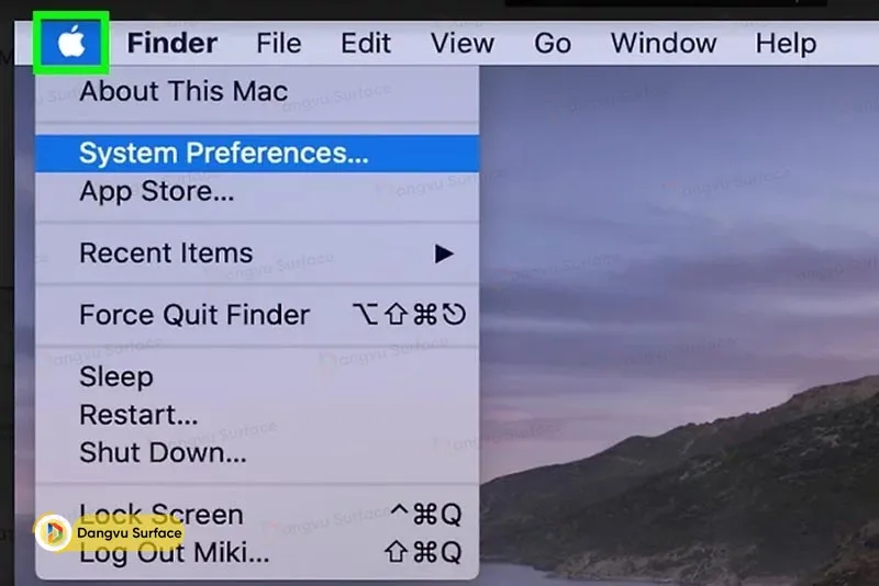 System Preferences trên macOS