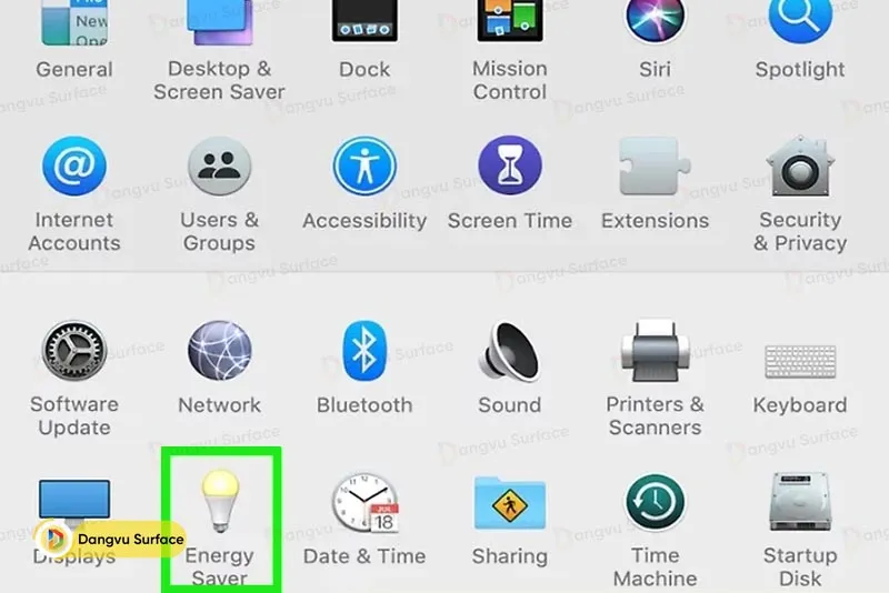Battery settings trên macOS mới