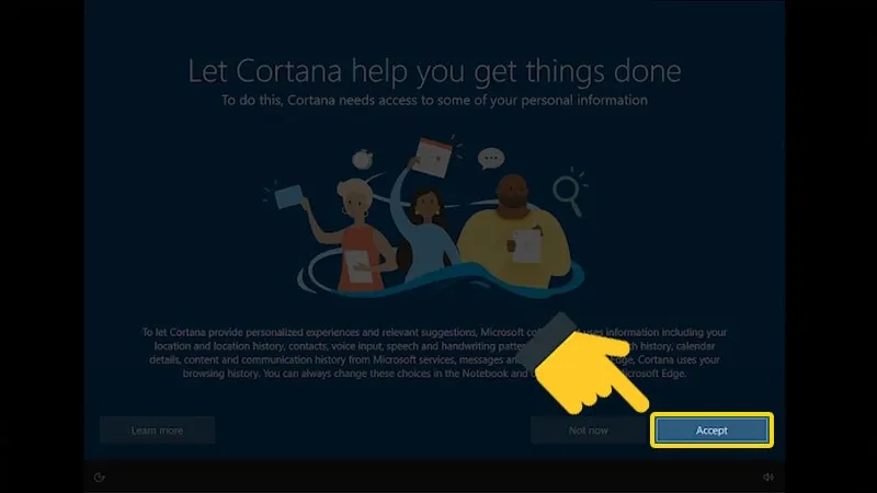 Chấp nhận cài đặt