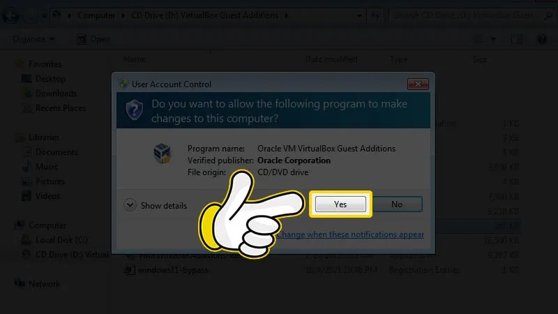 Cho phép cài đặt