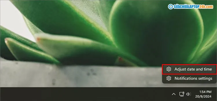 Truy cập cài đặt thời gian Windows 11