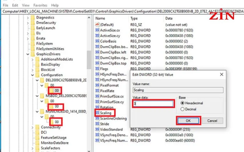 Cách chỉnh full màn hình đế chế win 10 bằng việc thay đổi giá trị trong Registry