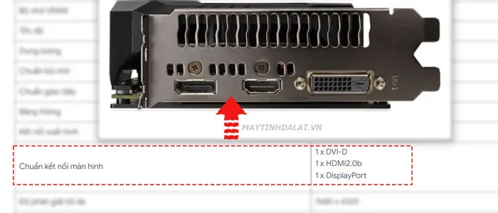 chọn cổng xuất hình VGA