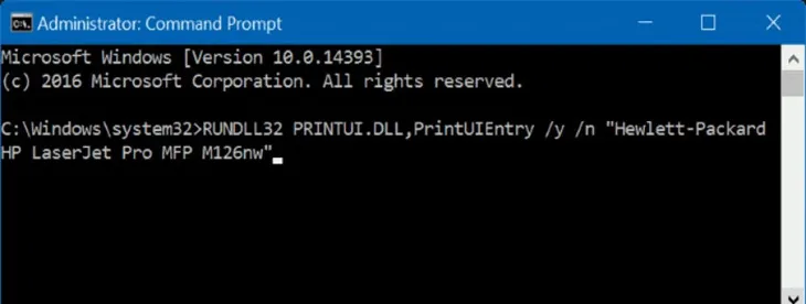 Nhập lệnh trong Command Prompt với quyền administrator