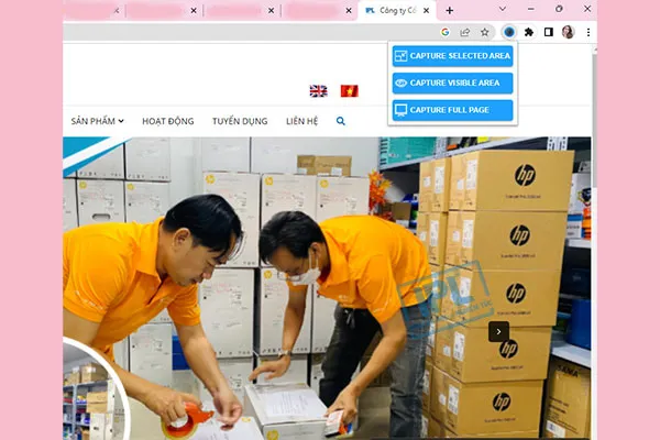 Chụp toàn trang với Screenshot Tool