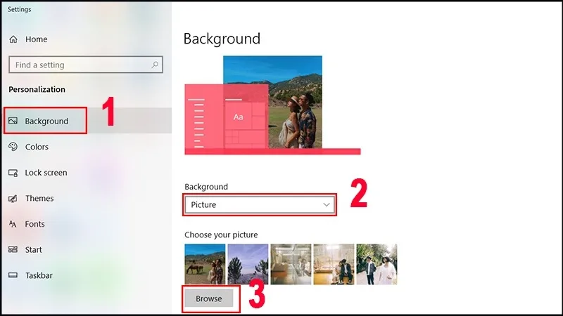 cách đổi hình nền máy tính Dell (ảnh 10)