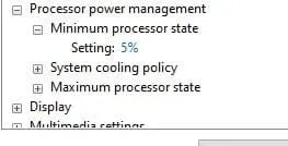 Cấu hình Processor Power Management chuyên sâu