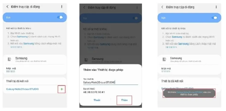 Thêm thiết bị vào whitelist
