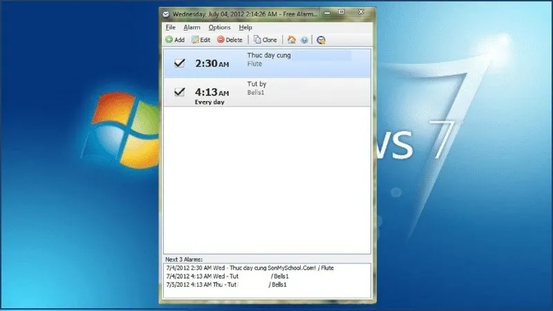 Cách đặt báo thức trên laptop Windows 7 tối ưu nhất hiện nay