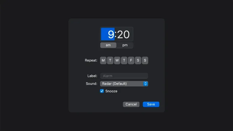 Lưu lại cấu hình báo thức trên hệ sinh thái Apple