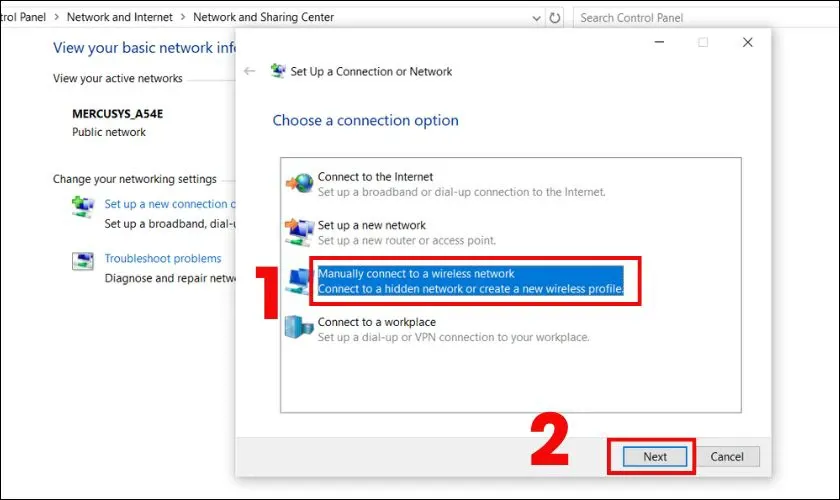 Kết nối thủ công