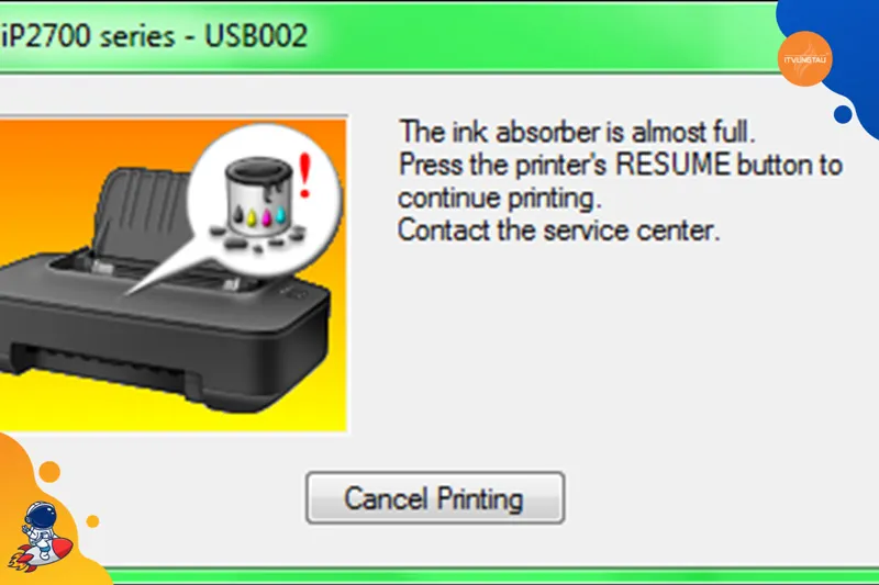Các khắc phục máy in báo lỗi mực