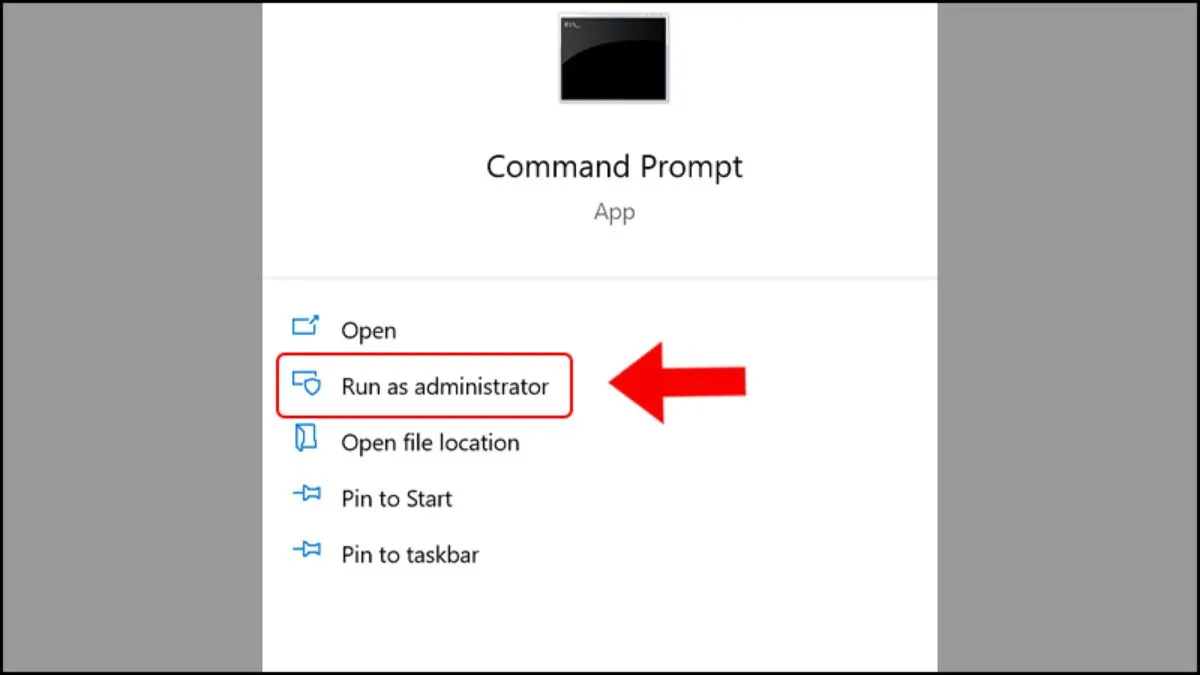 Command Prompt với lệnh attrib