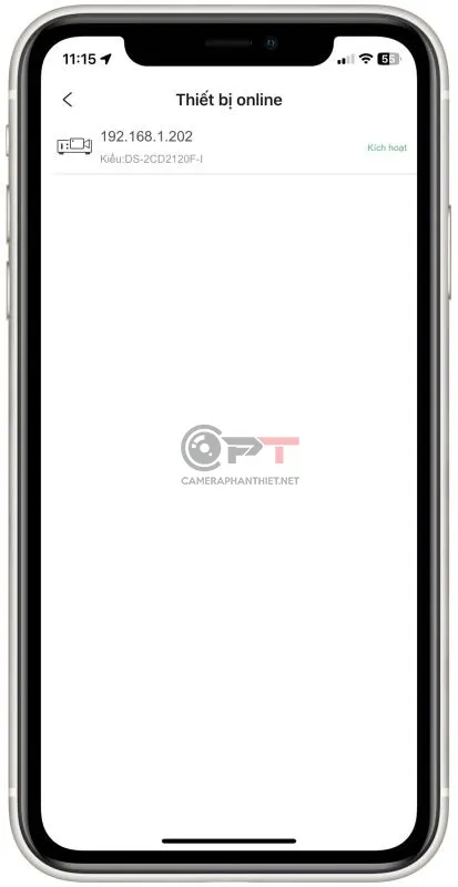 Danh sách thiết bị Hikvision