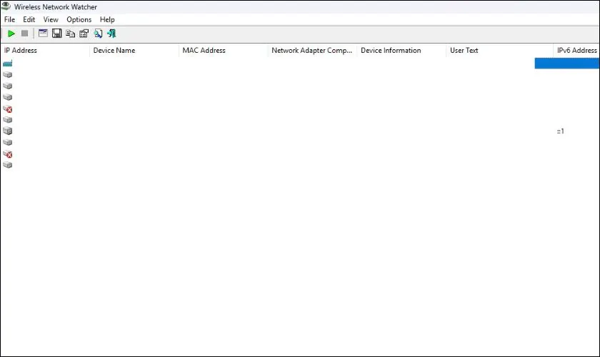 Giao diện Wireless Network Watcher