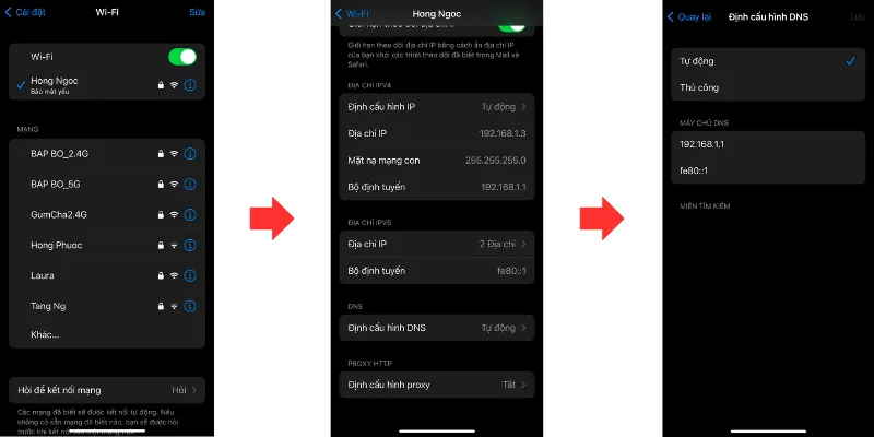 Thay đổi DNS trên Android