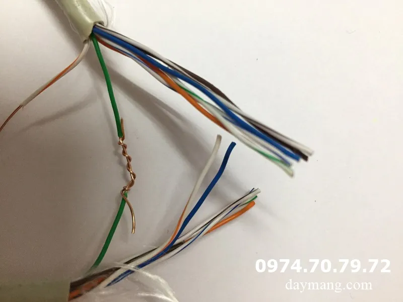 cách nối dây mạng wifi bị đứt bằng tay