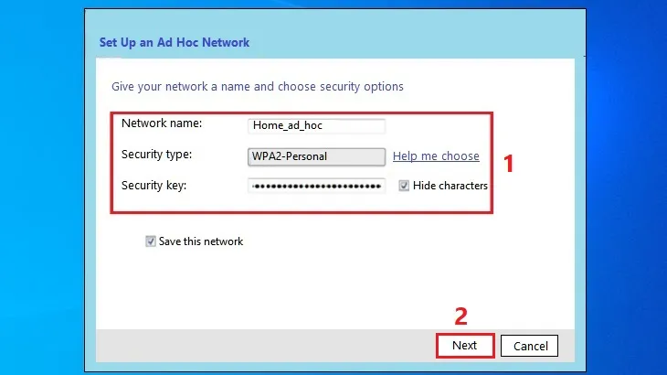 Chỉnh sửa thông số mạng WiFi được phát ra từ laptop