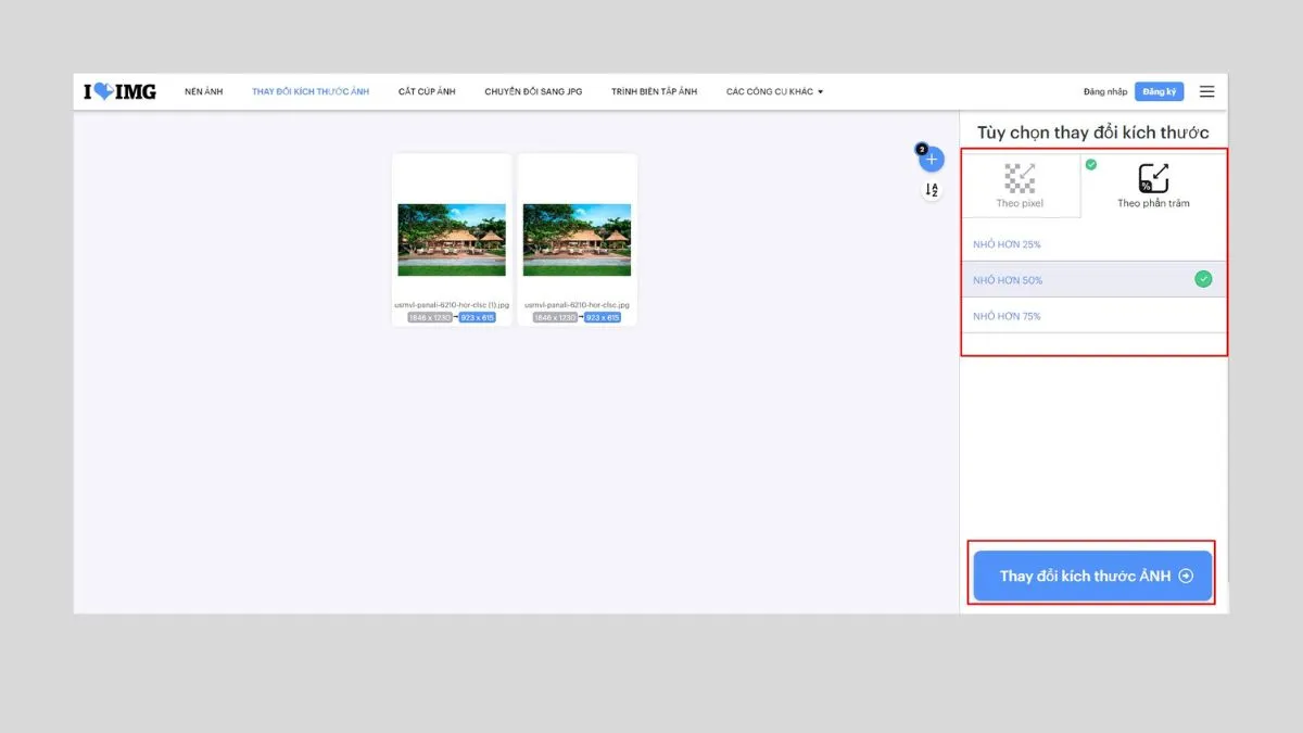 Cách Resize ảnh hàng loạt bằng iloveimg bước 3