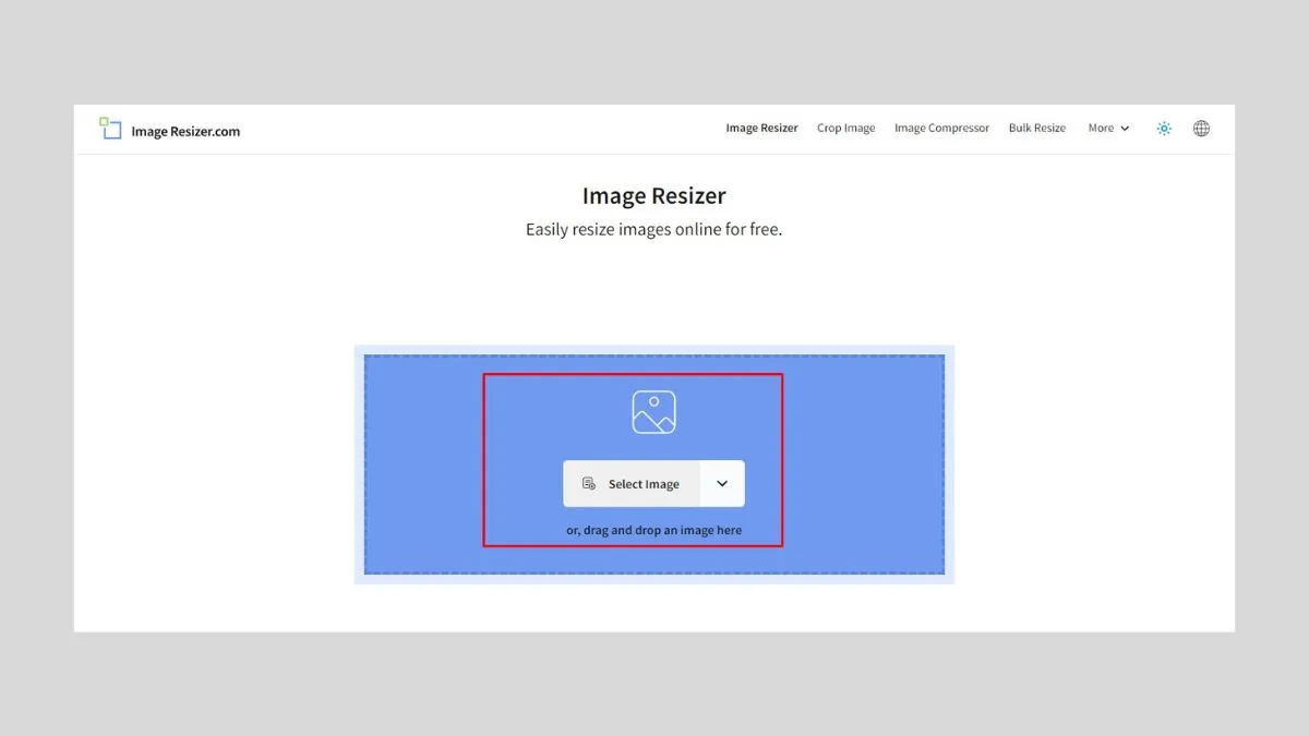 Cách Resize ảnh hàng loạt bằng web Images Resizer bước 1
