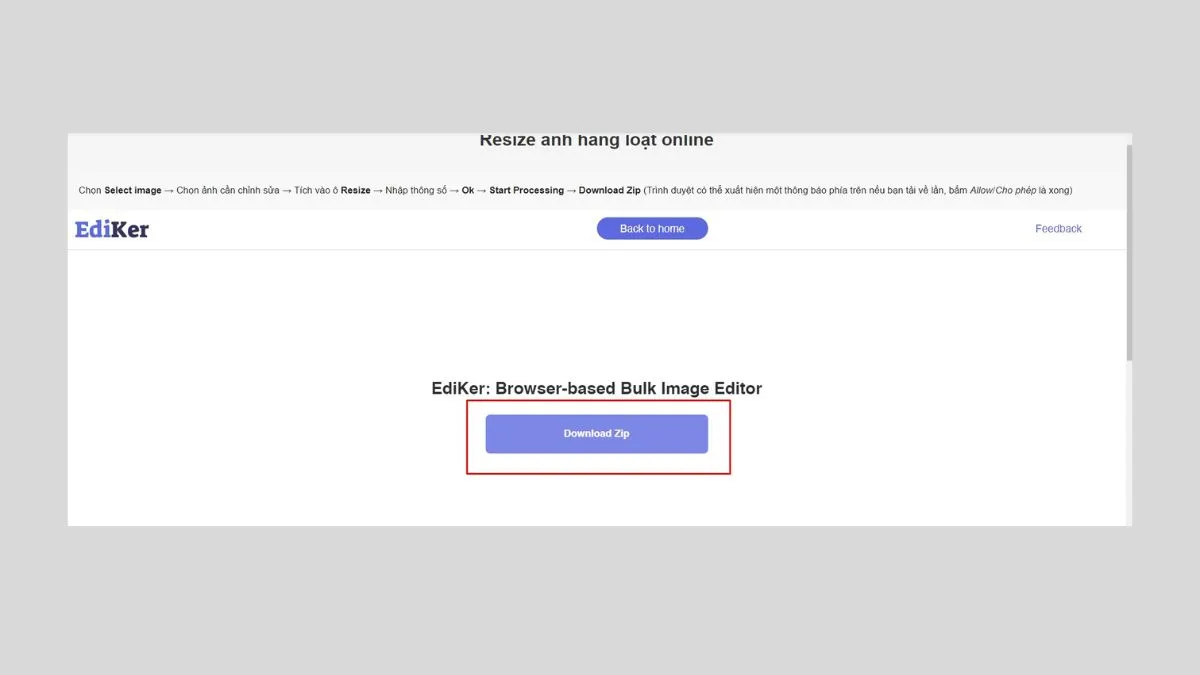 Cách Resize ảnh hàng loạt bằng web bietmaytinh bước 4
