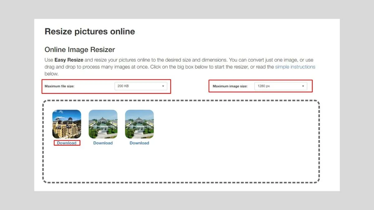 Cách Resize ảnh hàng loạt bằng easy-Resize bước 3