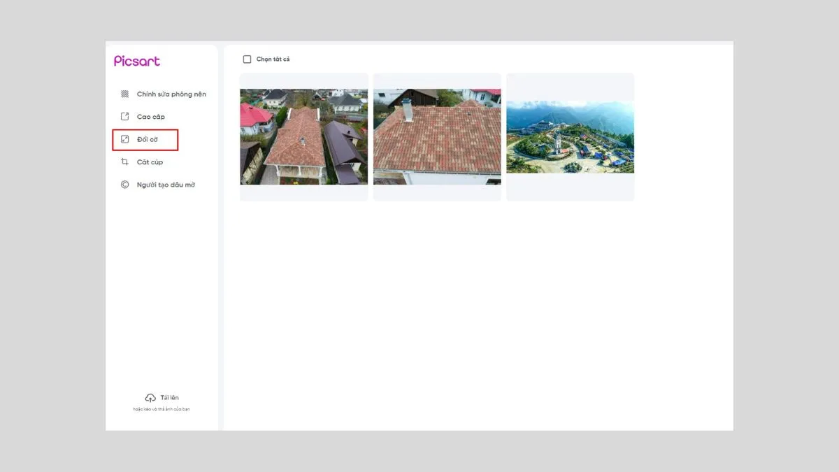 Cách Resize ảnh hàng loạt bằng web Picsart bước 3