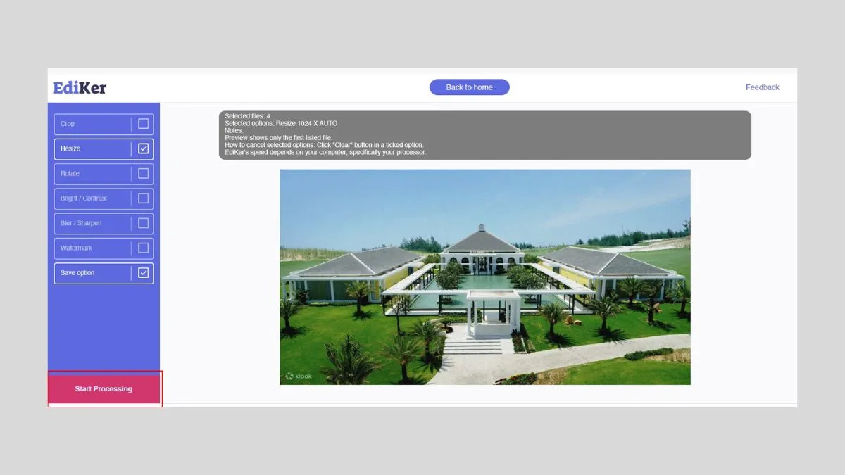 Cách Resize ảnh hàng loạt bằng Photoshoponline.vn bước 4