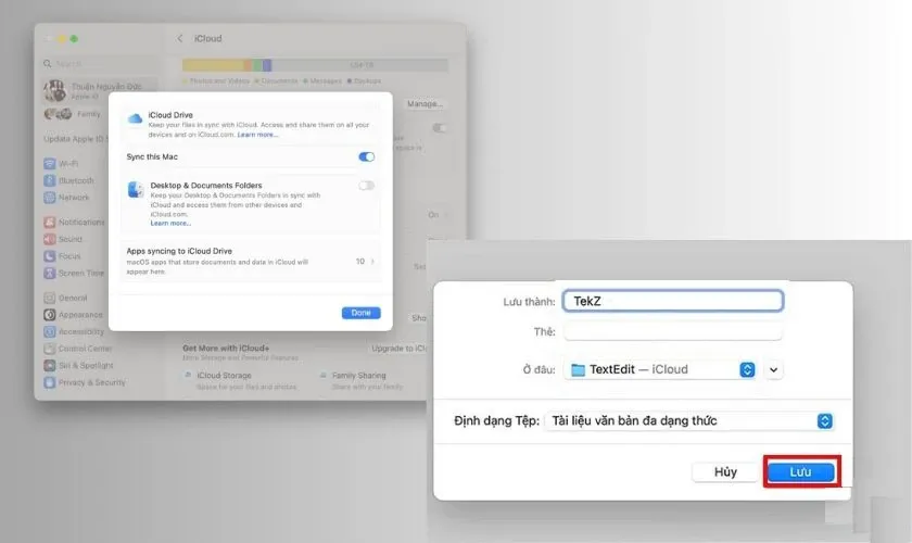 Cách chia sẻ dữ liệu giữa 2 máy tính MacBook qua iCloud
