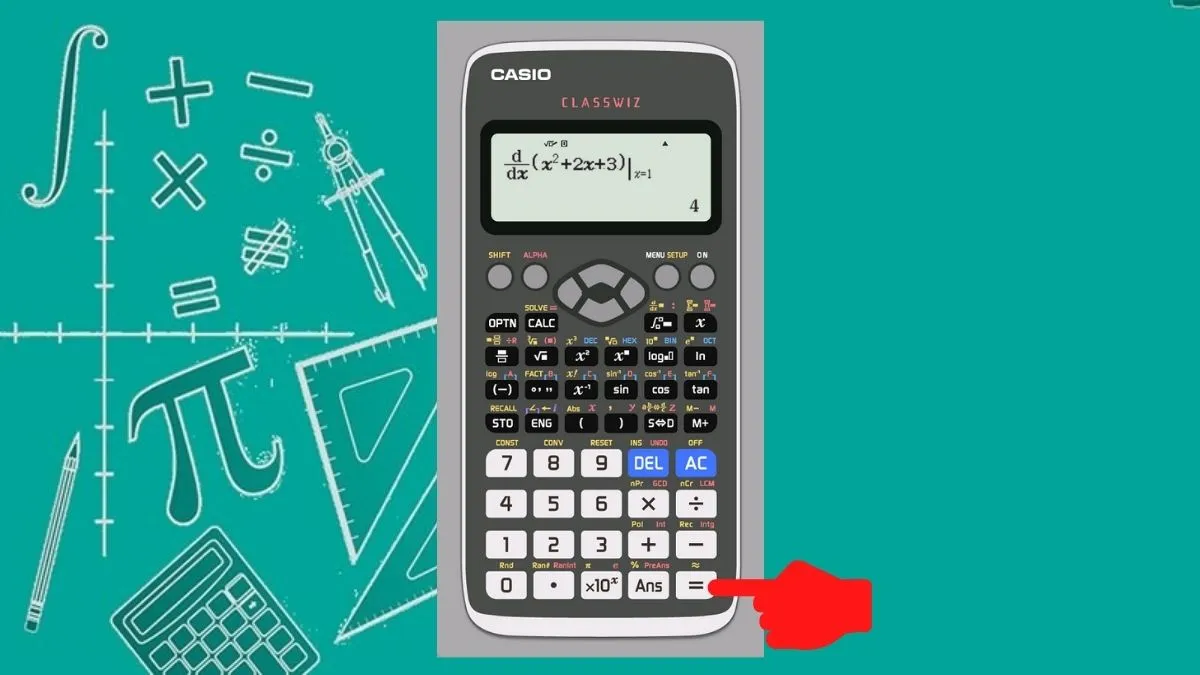 Tính đạo hàm tại một điểm - Bước 2