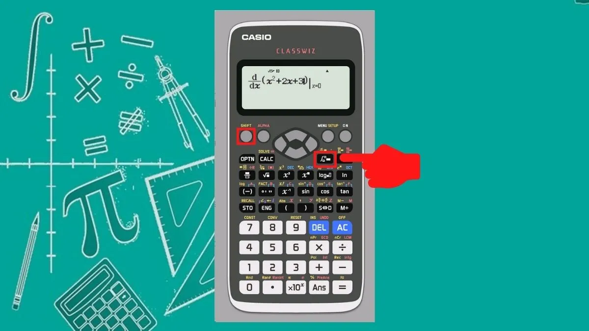 Tính đạo hàm tại một điểm - Bước 1