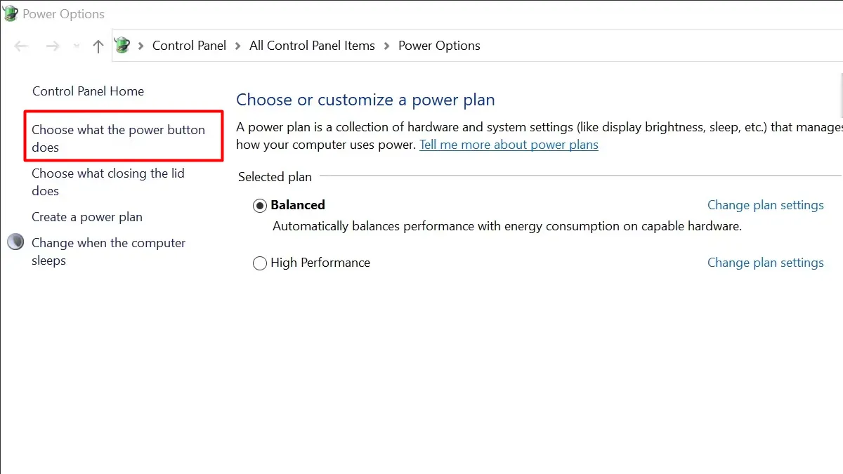 Bật tính năng khởi động nhanh Windows