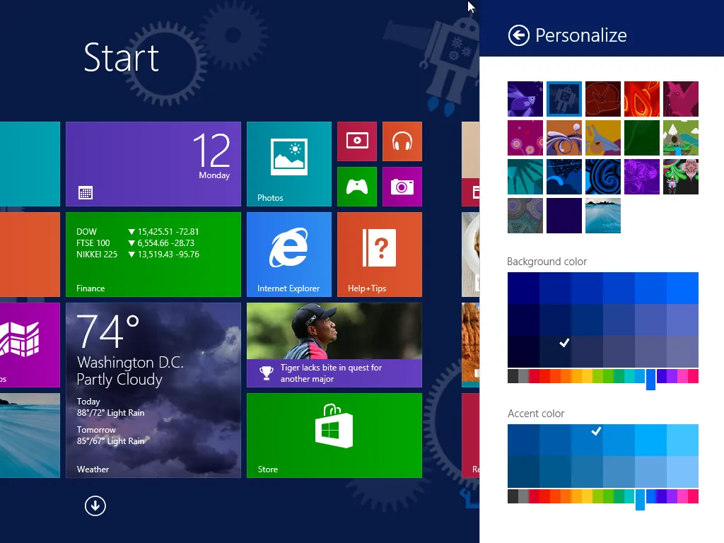 Cách thay đổi ảnh nền Start Screen đơn giản trên Win 8
