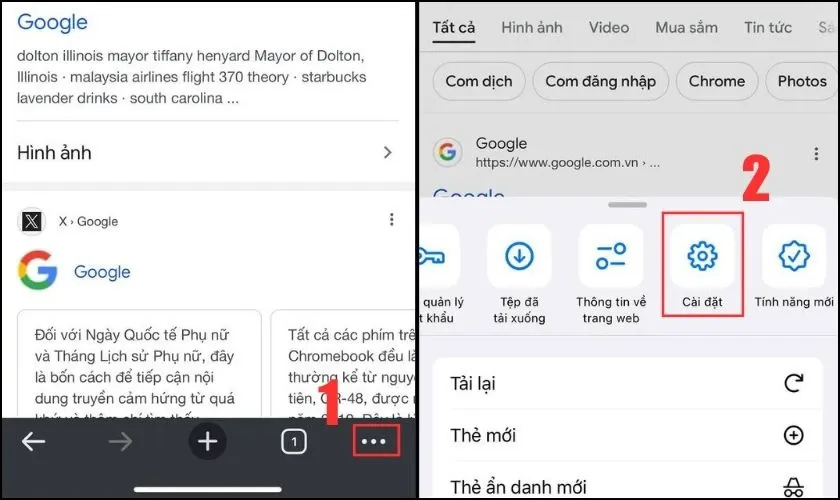 Thiết lập chế độ xem Desktop trên Chrome iPhone