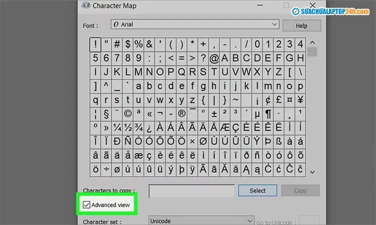 Bật chế độ xem nâng cao