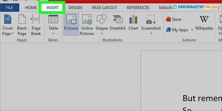 Truy cập thư viện ký hiệu đặc biệt trong Word