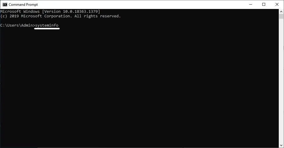 Cách xem máy tính win mấy bằng Command Prompt