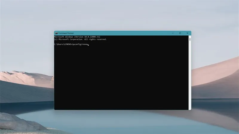 Yêu cầu cấp IP mới từ router