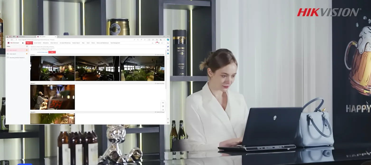 Giao diện Hik-Connect trên trình duyệt web