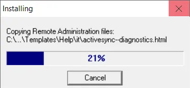 Đang sao chép tệp tin hệ thống
