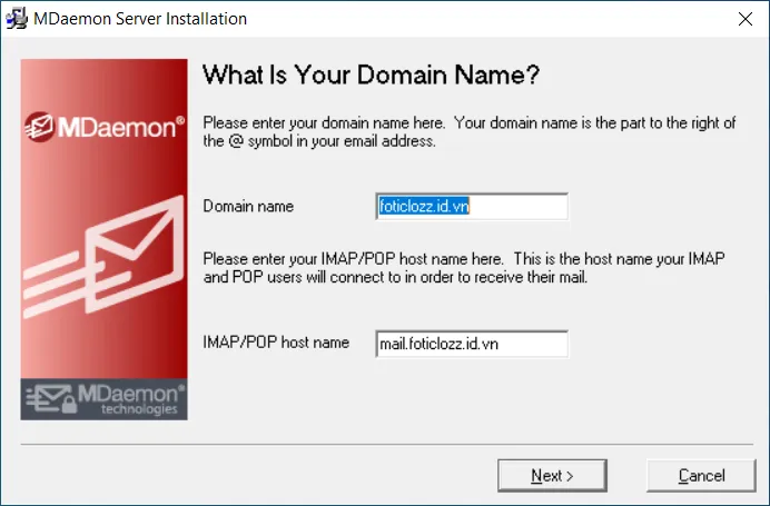 Thiết lập tên miền (Domain) và Hostname cho Server