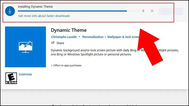 Cài đặt ứng dụng Dynamic Theme để tự động đổi hình nền