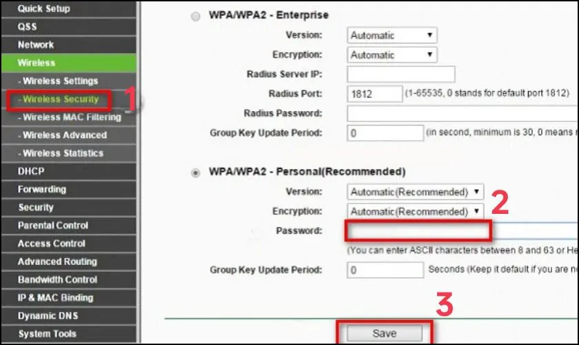Đổi mật khẩu Wifi TP-Link bằng điện thoại