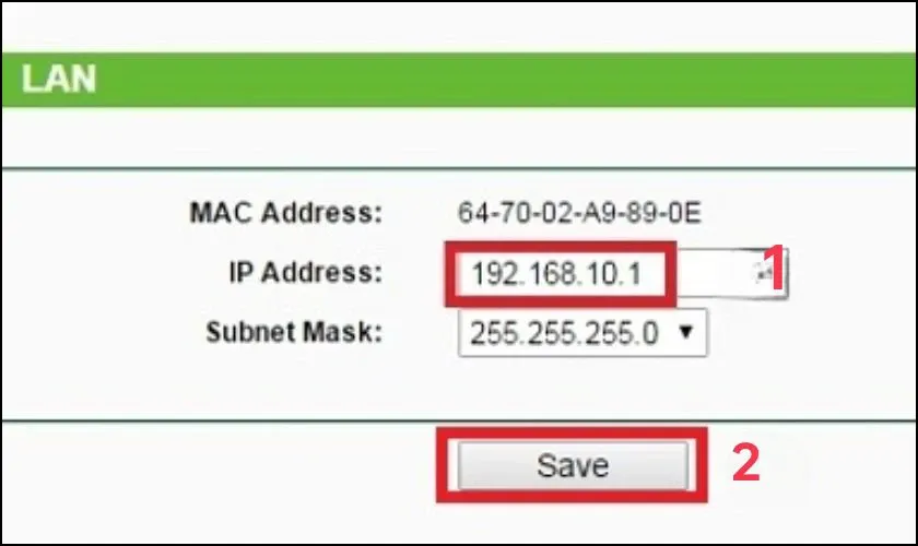 Đổi địa chỉ IP